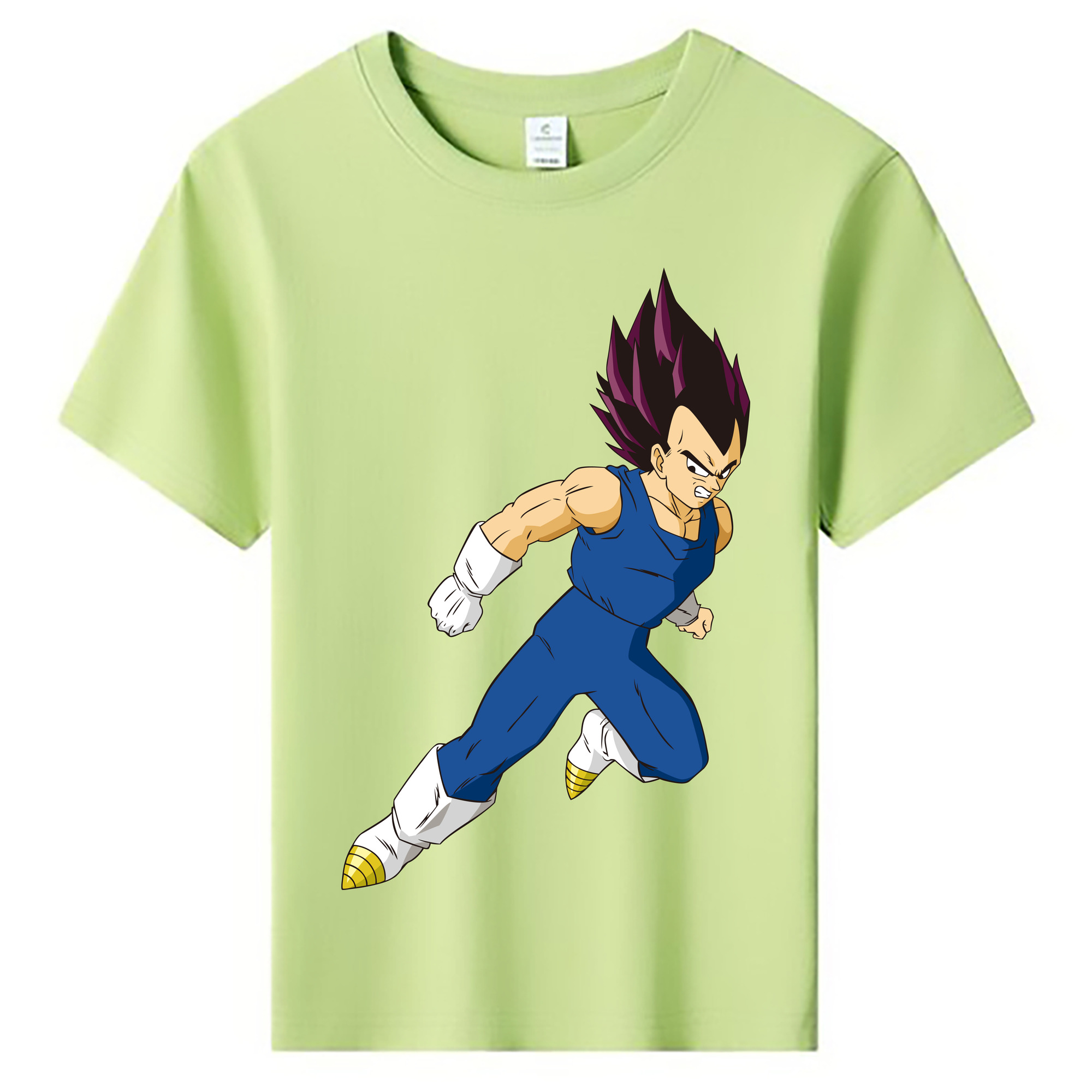 （画像用） ドラゴンボール ベジータ四世（Bejīta Yonsei）DRAGON BALL Vegeta IV 綿100％キッズTシャツ（フロントプリント）
